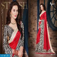 LT Glitz Wholesale Satin border Ethnic Saree